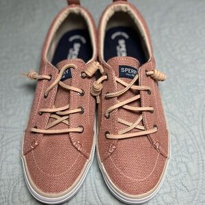 Sperry Top-Sider Muted Coral Canvas Sneakers Women’s size 8M
